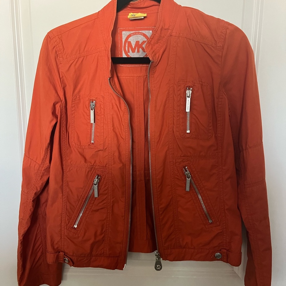 michael kors orange jacket